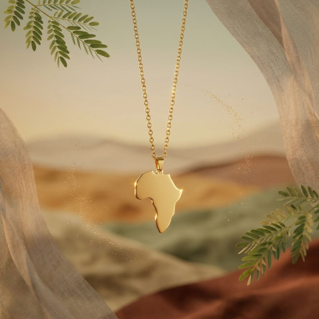 Br Africa brass necklace