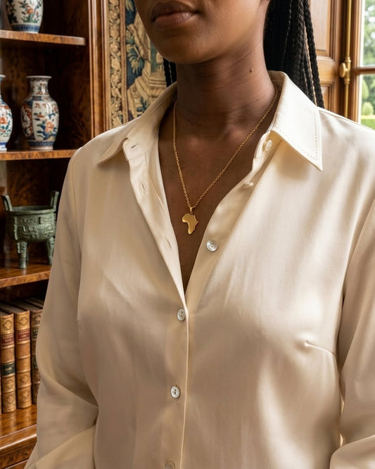Br Africa brass necklace