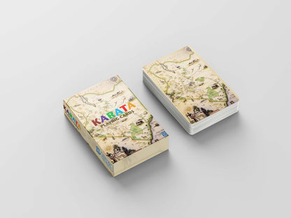 Kenya map playing cards, artist edition deck, from Blue Rhino