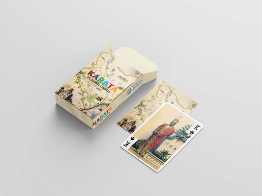 Kenya map playing cards, artist edition deck, from Blue Rhino