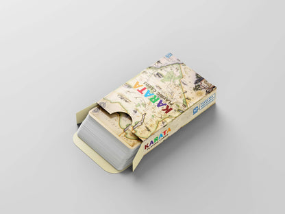 Kenya map playing cards, artist edition deck, from Blue Rhino