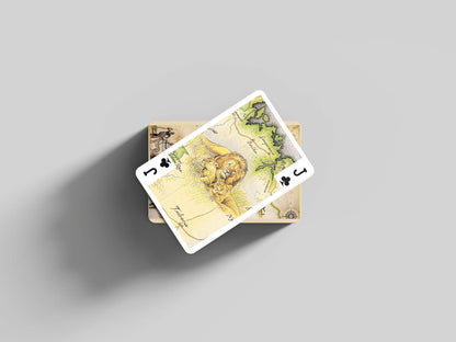Kenya map playing cards, artist edition deck, from Blue Rhino