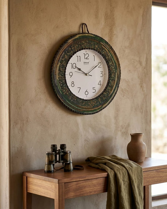 BEADED WALL CLOCK