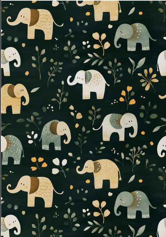 FOREST ELLIES WRAPPING PAPER A1