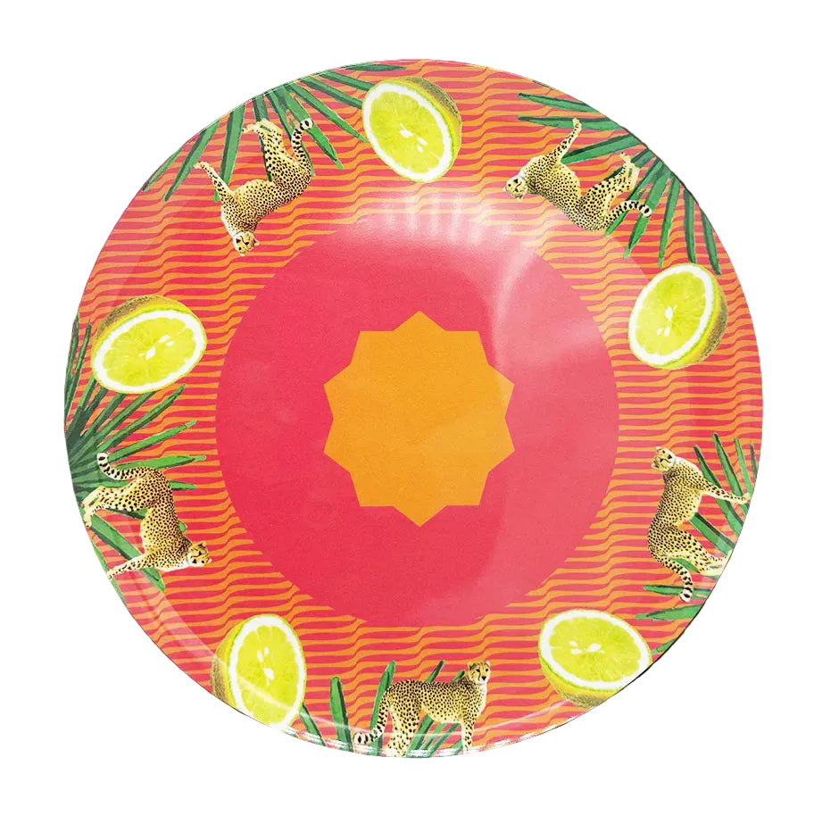 LEMON CHEETAH LARGE PLATE