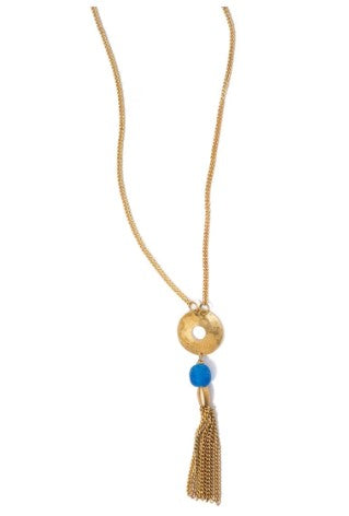 Radi Glass Tassel Necklace