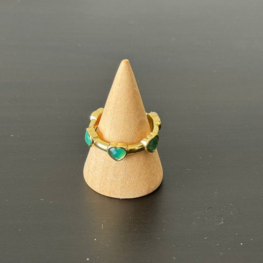 estones esr163 green beryl ring