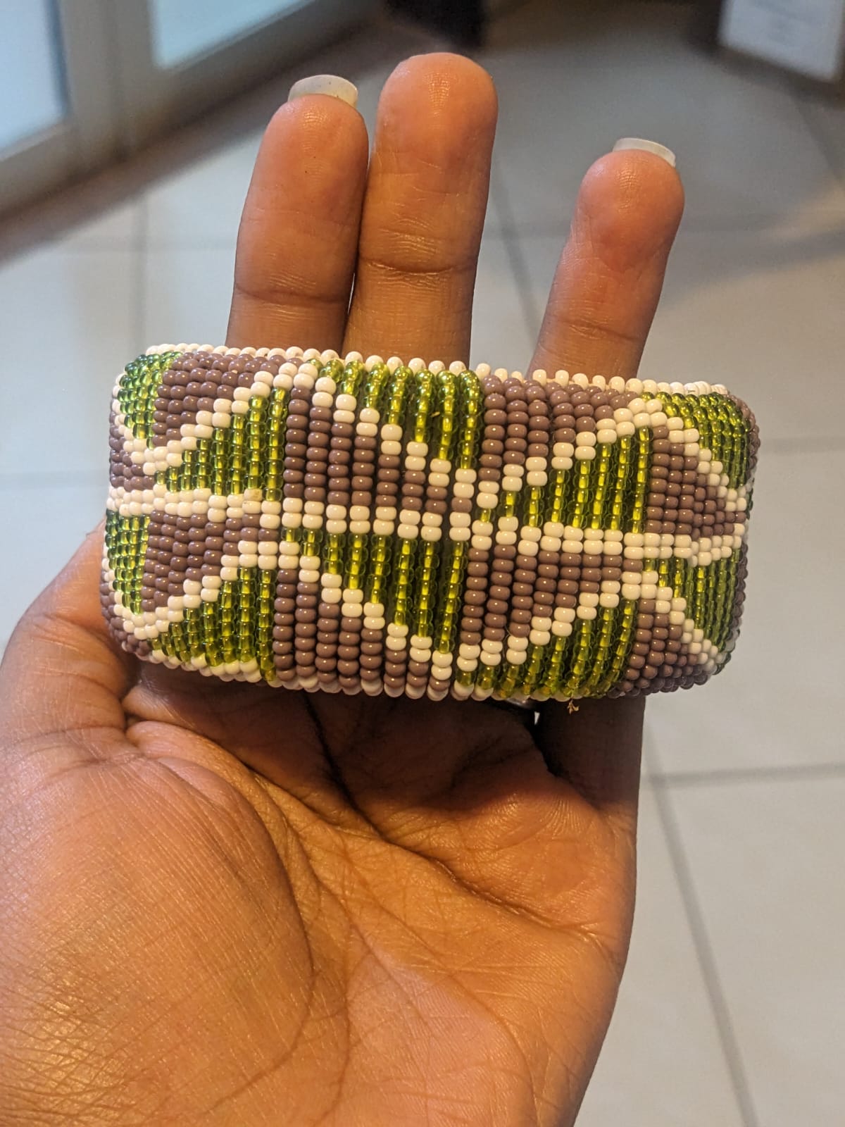 beaded maasai bangle