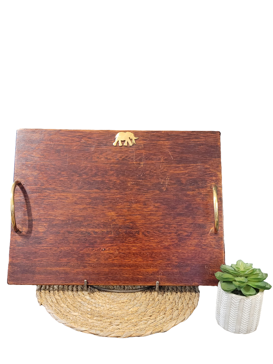 Large Cheese Board with Brass