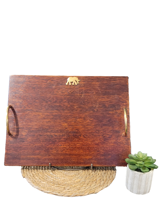 Large Cheese Board with Brass