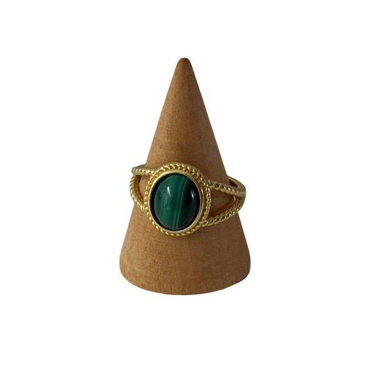 estones esr109 malachite ring