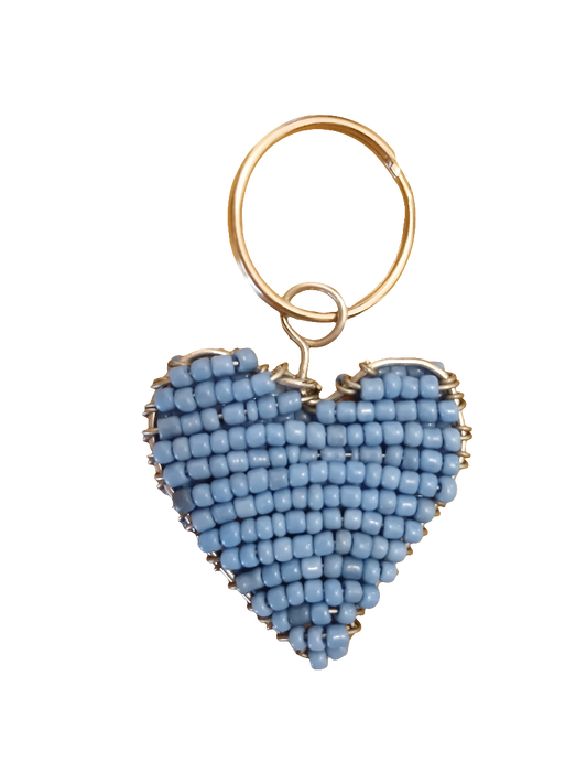 Heart beaded keyring