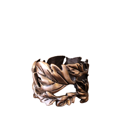 BR AUTUMN LEAF NAPKIN RING BRONZE