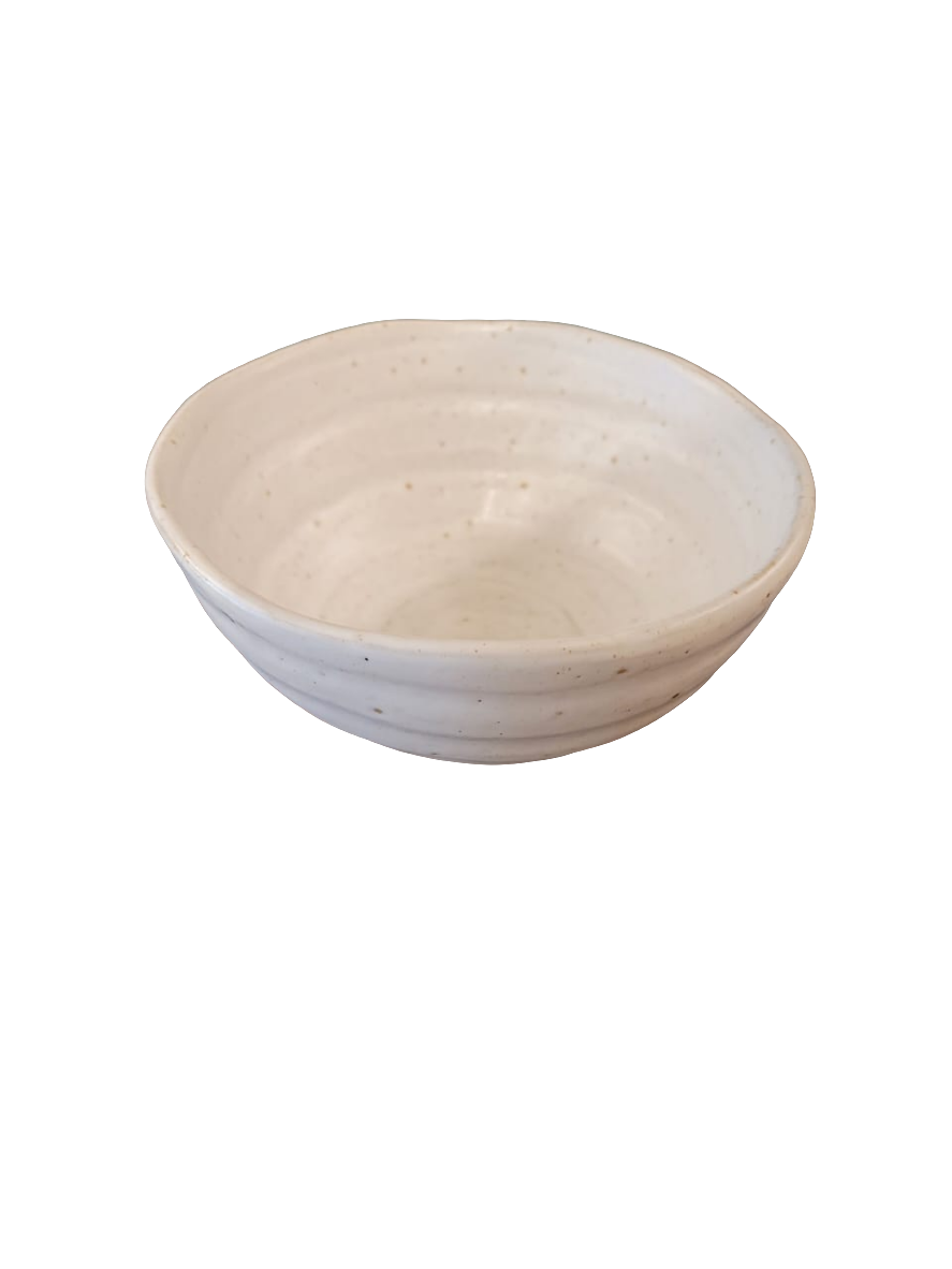 Br rustic cream bowl