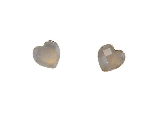 estones ese111 clear quartz earrings
