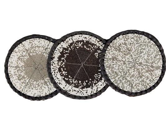 4" BEADED COASTER