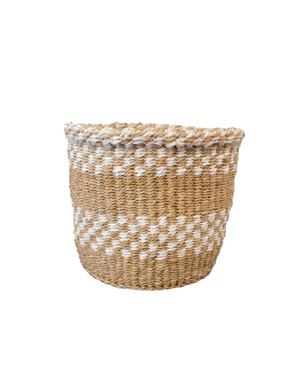 Hand woven sisal planter (small)