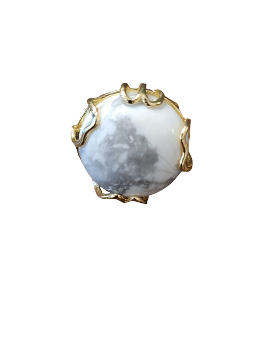 estones esr027 round magnesite ring