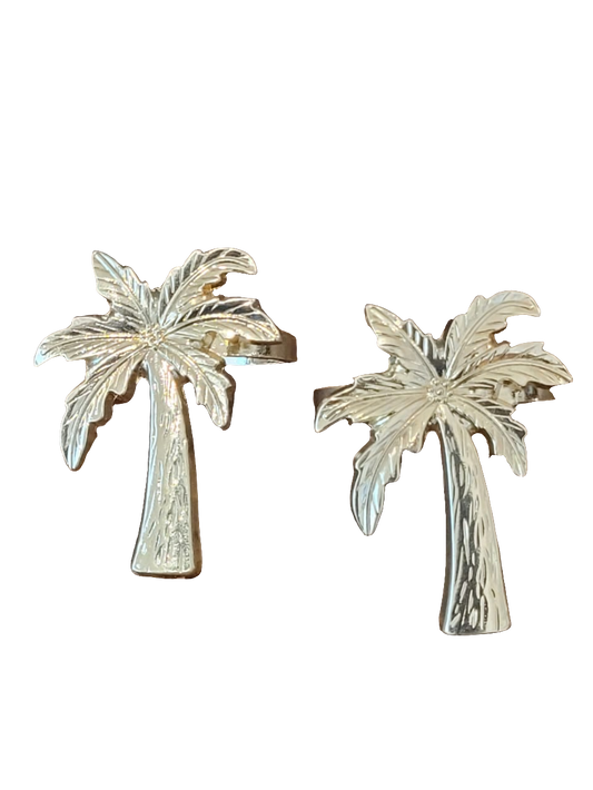 GOLD PALM TREE NAPKIN RING