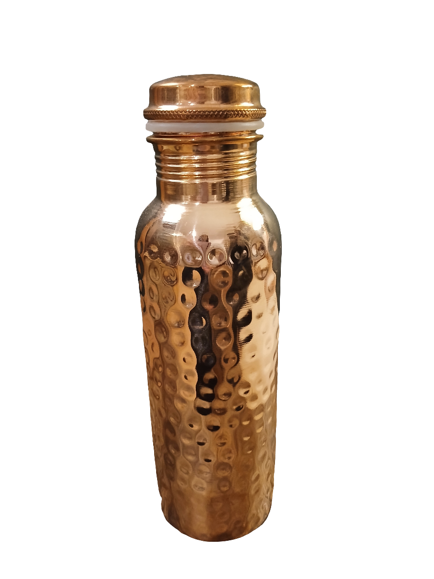 BR 100% PURE HAMMERED COPPER BOTTLE