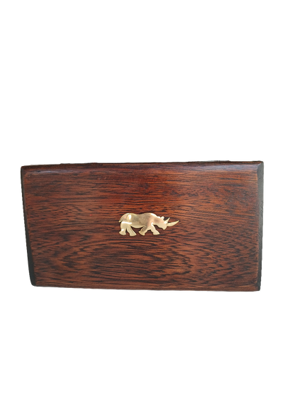 MEDIUM JEWELRY BOX WITH BRASS