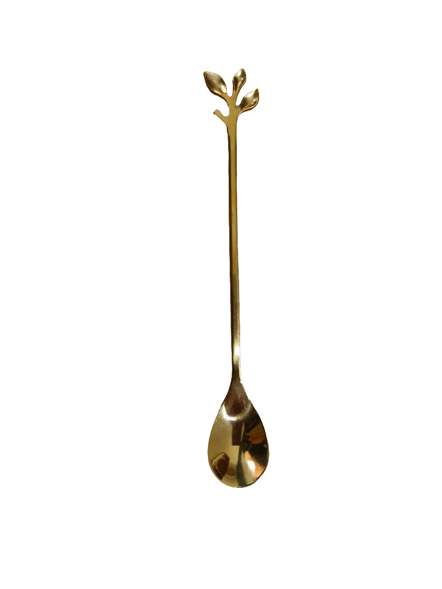 BR GOLD TEA SPOON (LONG)