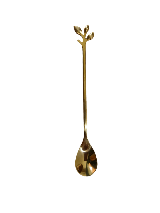 BR GOLD TEA SPOON (LONG)