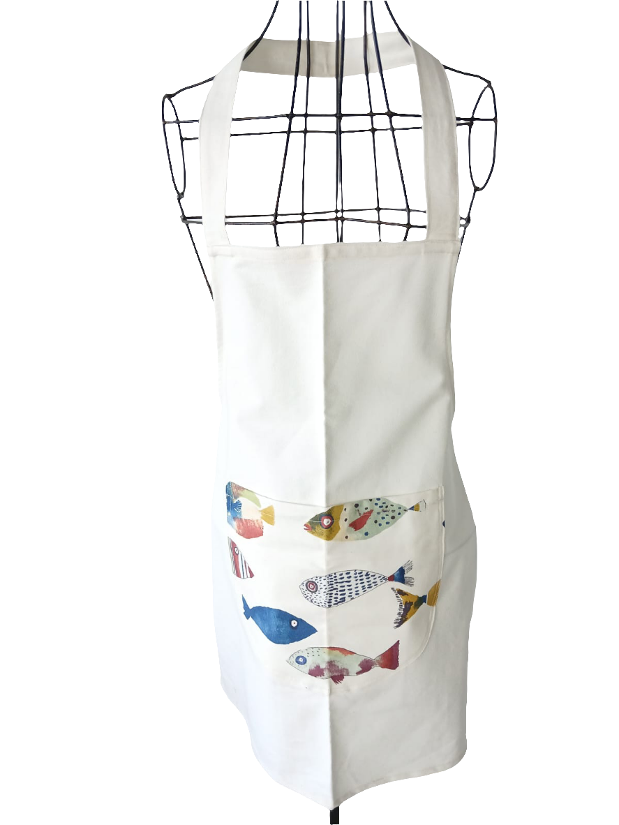 Adult Fish print apron