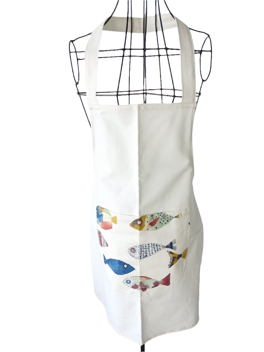 Adult Fish print apron