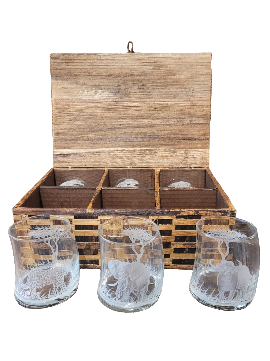 ZULEKHA SET OF 6 PENGUIN GLASSES
