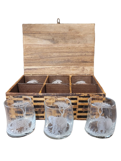 ZULEKHA SET OF 6 PENGUIN GLASSES