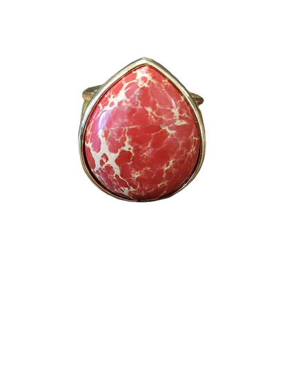 Estones ESR013-Nm Red Jasper ring in 22kgp