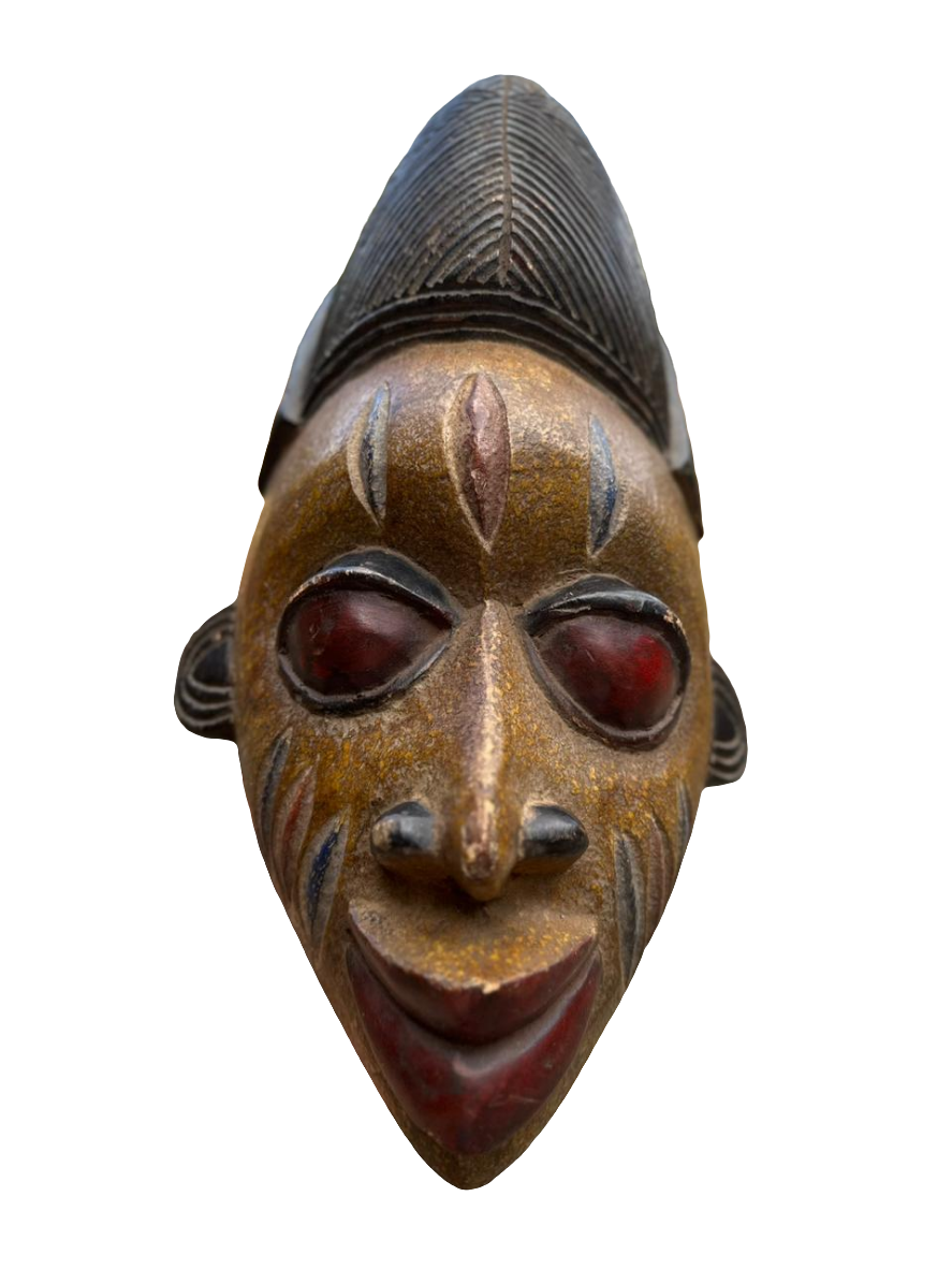 Wooden Ivory Coast Mask(Guro mask)