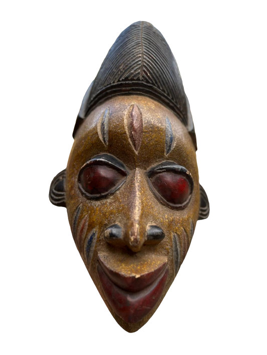 Wooden Ivory Coast Mask(Guro mask)