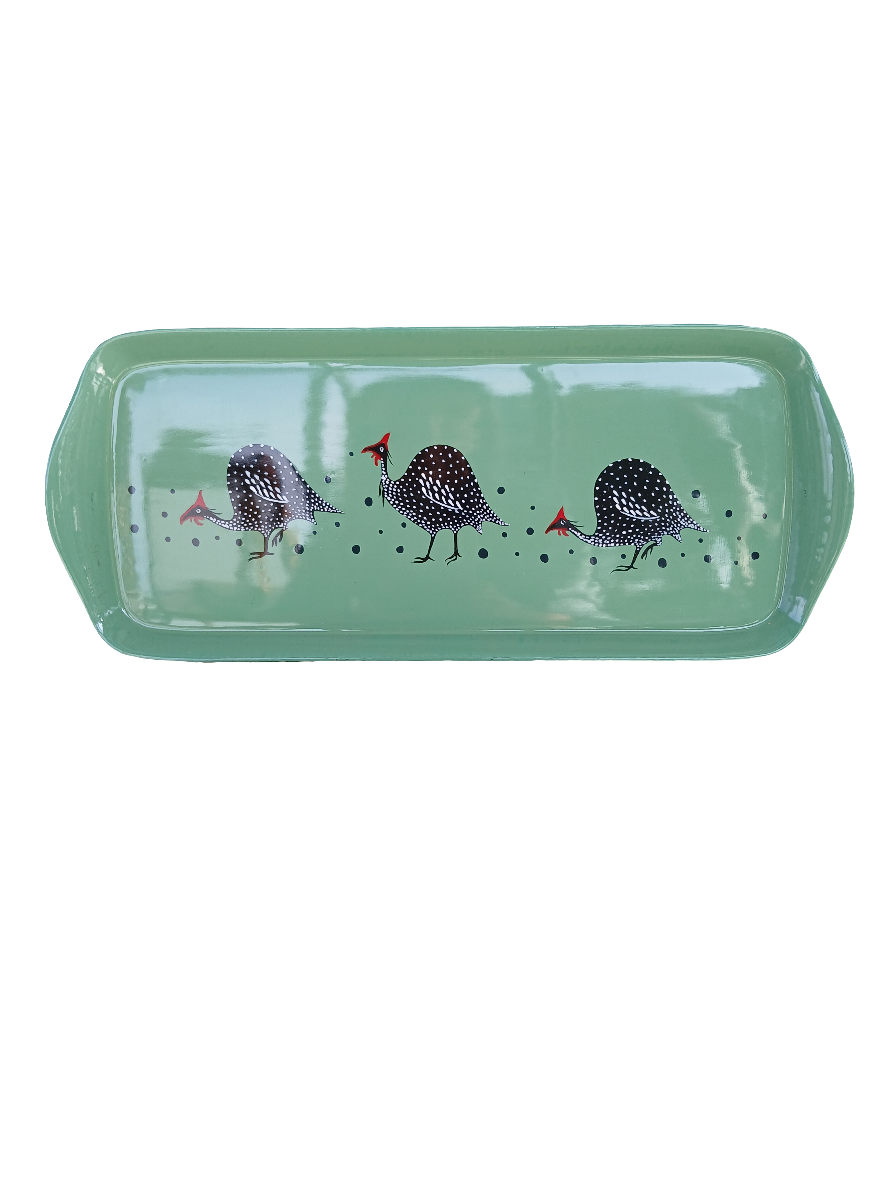 Guinea fowl mug tray s