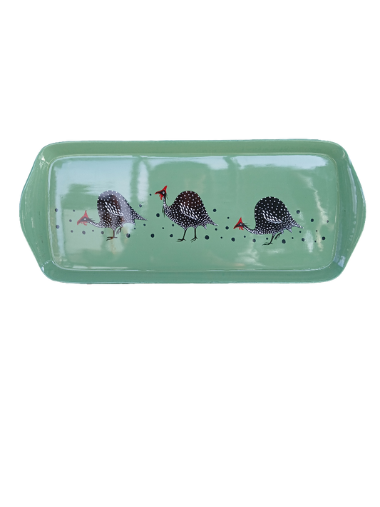 Guinea fowl mug tray s