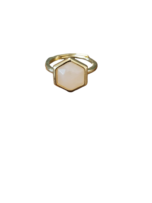 Estones ESR018-NM Rose Quartz ring