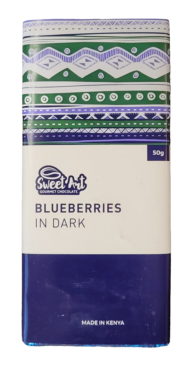 DARK BLUEBERRY CHOCOLATE 50G