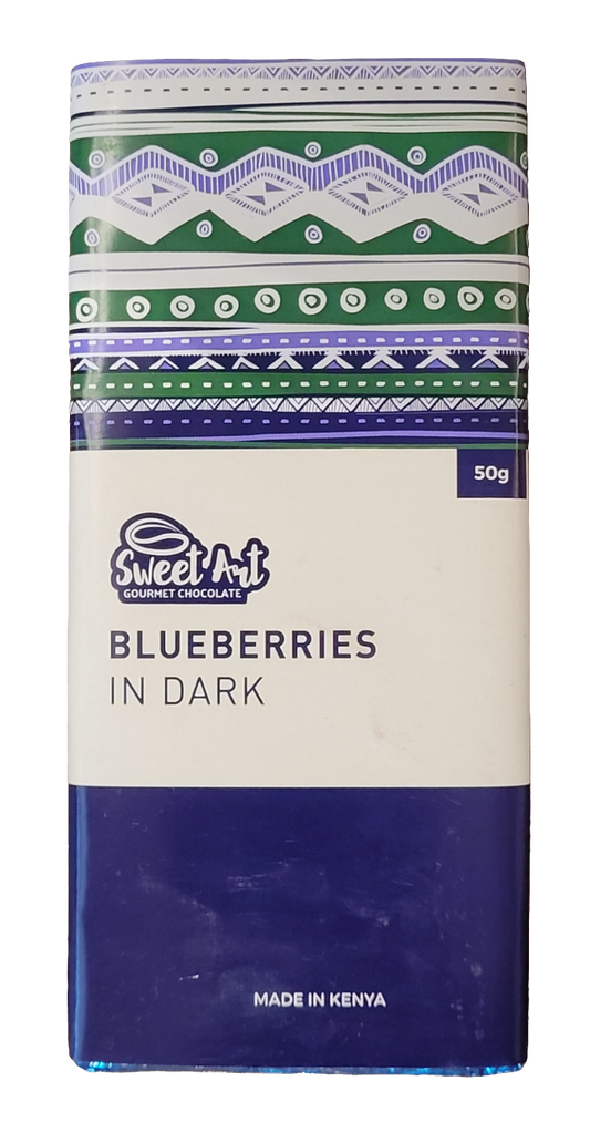 DARK BLUEBERRY CHOCOLATE 50G