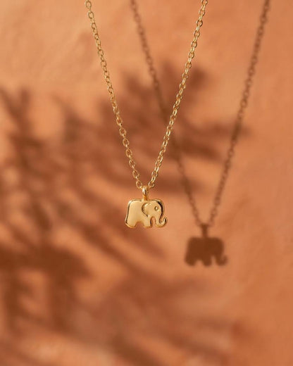 br elephant brass necklace