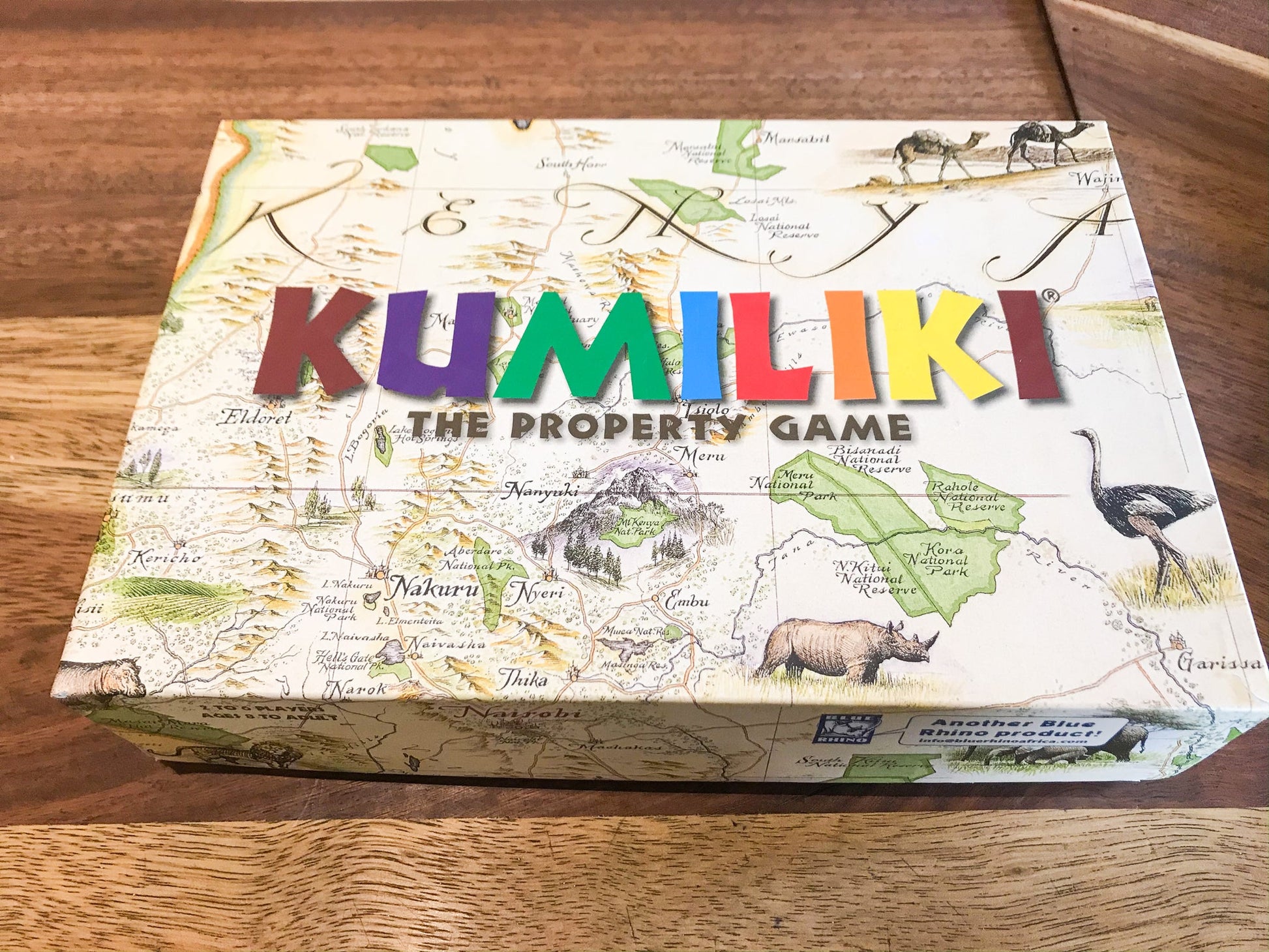 Kumiliki, the Kenyan property board game, wooden edition from Blue Rhino