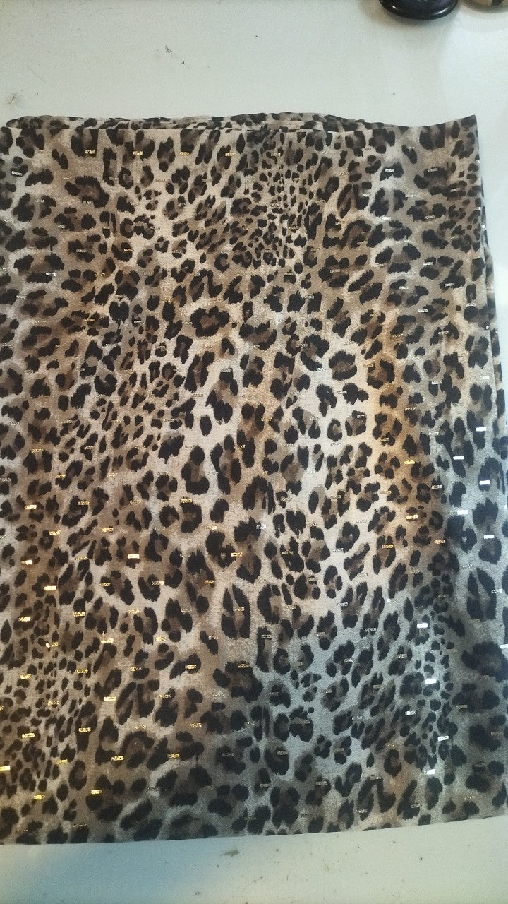 Leopard print scarf