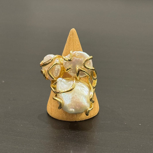 estones esr174 baroque pearl ring