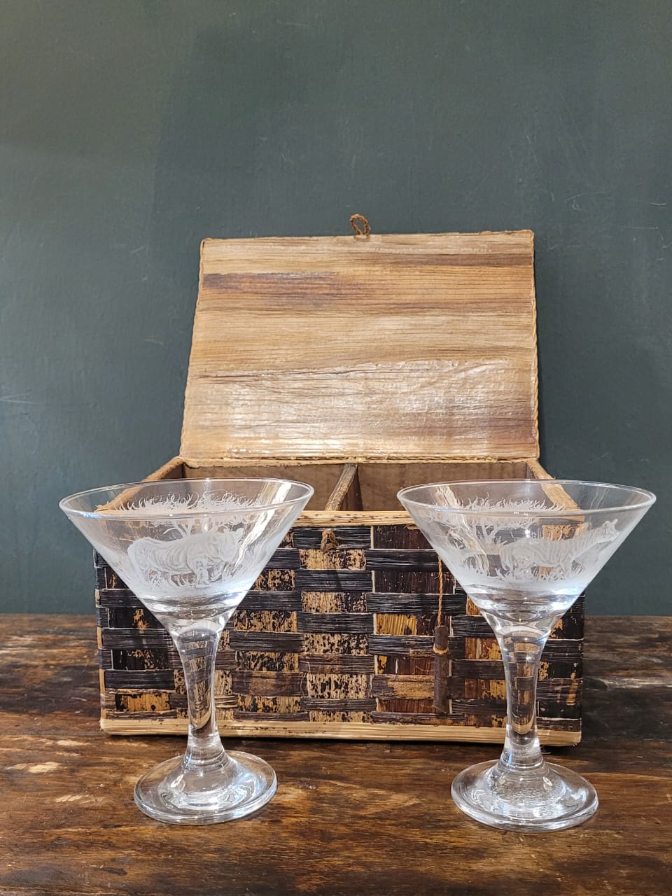 ZULEKHA 2PC MARTINI GLASS