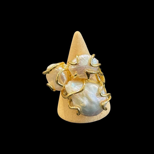 estones esr250 baroque pearl ring