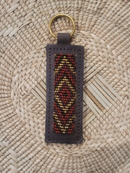Beaded keyrings