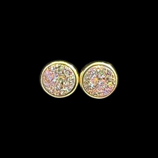 estones ese302 sugar druzy round earrings