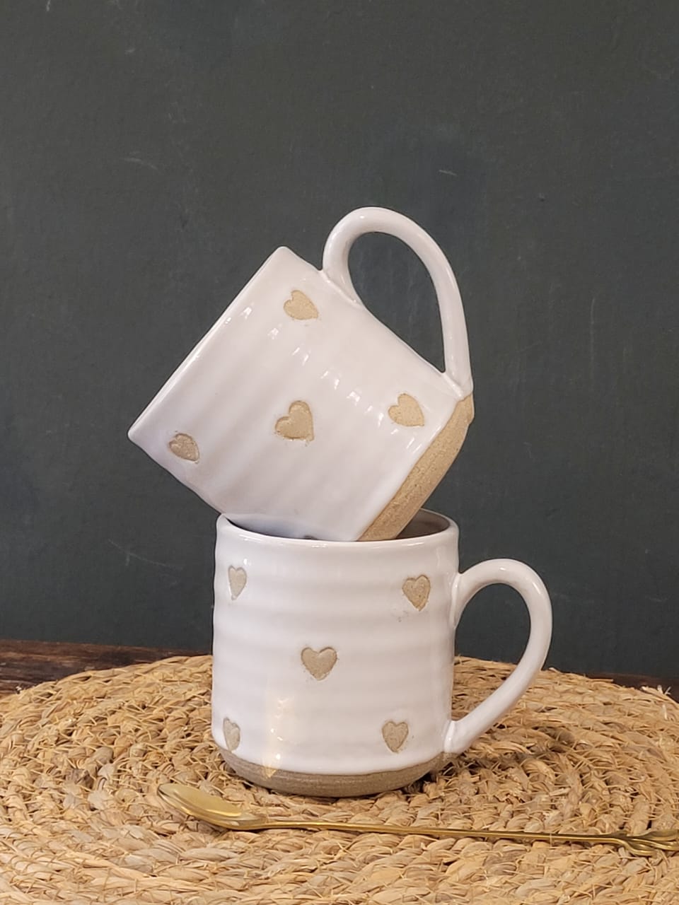 Br Ceramic heart mug