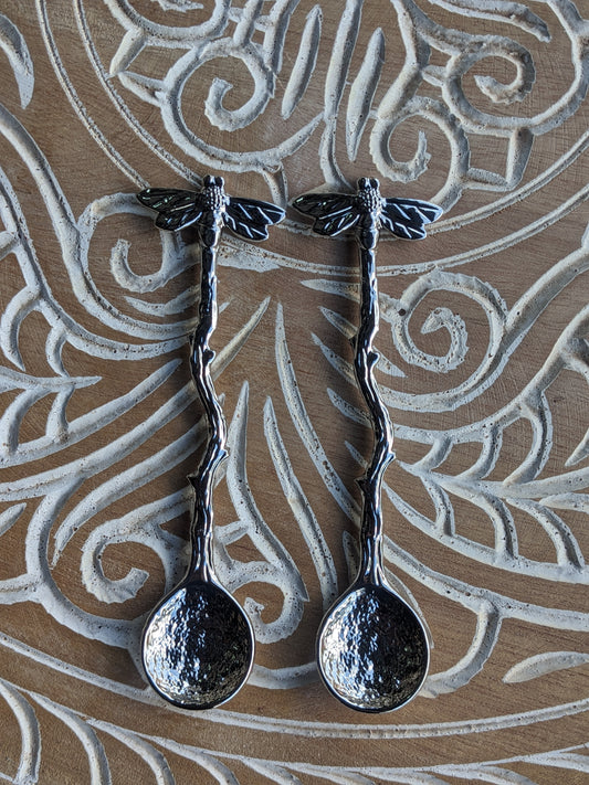 Dragonfly silver spoon