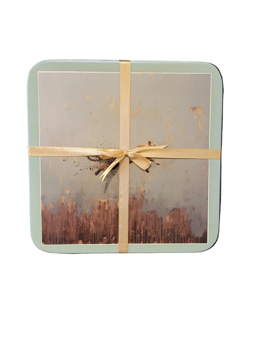 Leopard square table mats (set of 4)